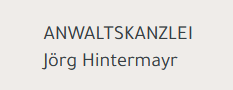 Logo Anwaltskanzlei Jörg Hintermayr